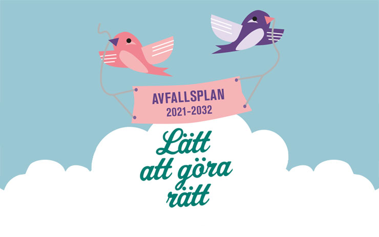 En illustration av avfallsplan 2021-2032.