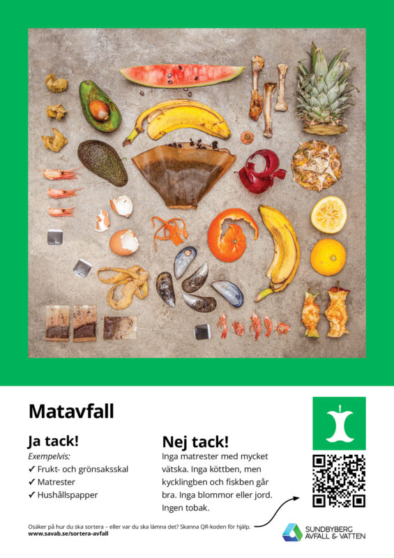 Sorteringsaffisch för matavfall